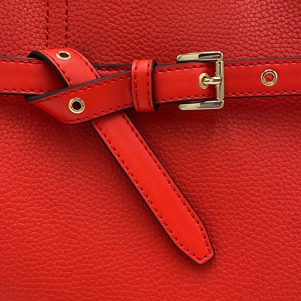 MICHAEL KORS EMILIA SMALL SATCHEL DARK SANGRIA - Picture 14 of 16